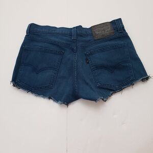 Levi's Blue Distressed Denim 511 Cutoff Shorts 30
